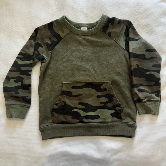 Carter's Sweatpants (4T) Sweatshirt (5T) Army Green - Picture 2 of 9